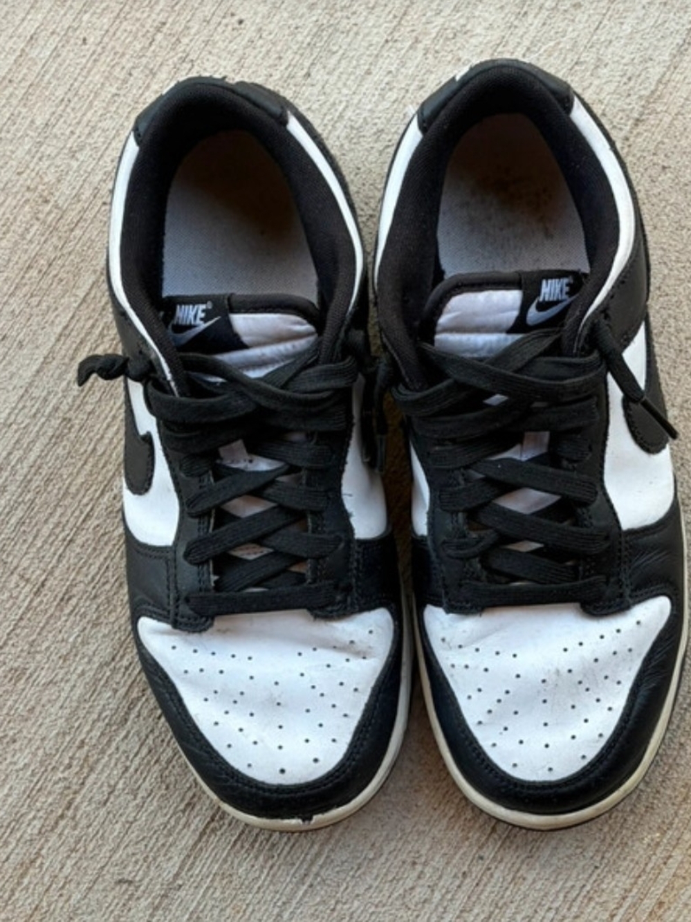 Nike Men’s Black and White Low-Top Sneakers Low Dunk Panda
